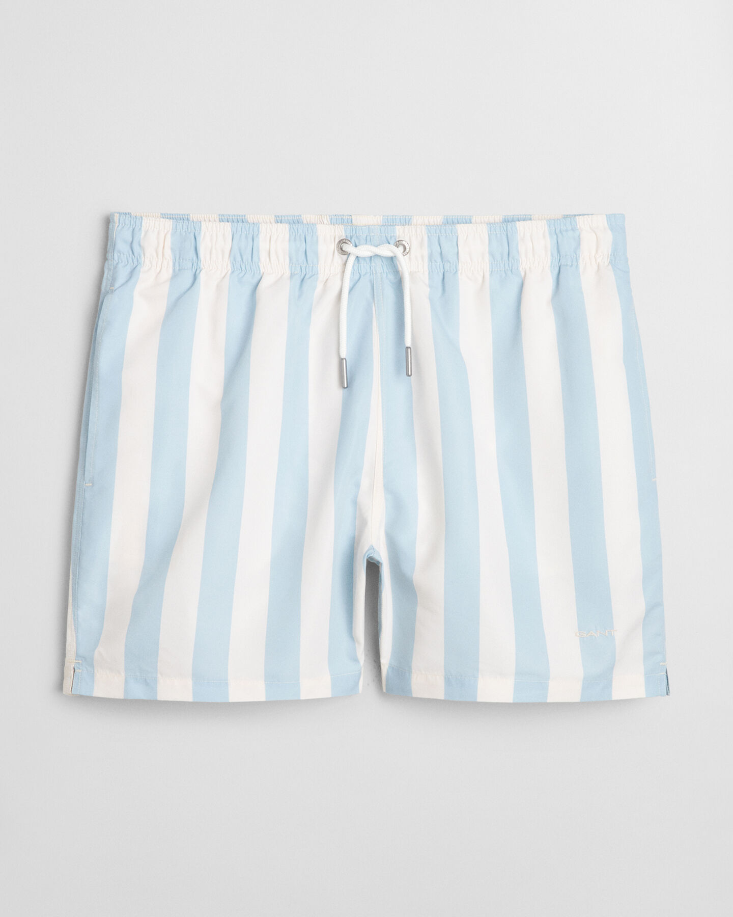 Calções de banho às riscas em bloco