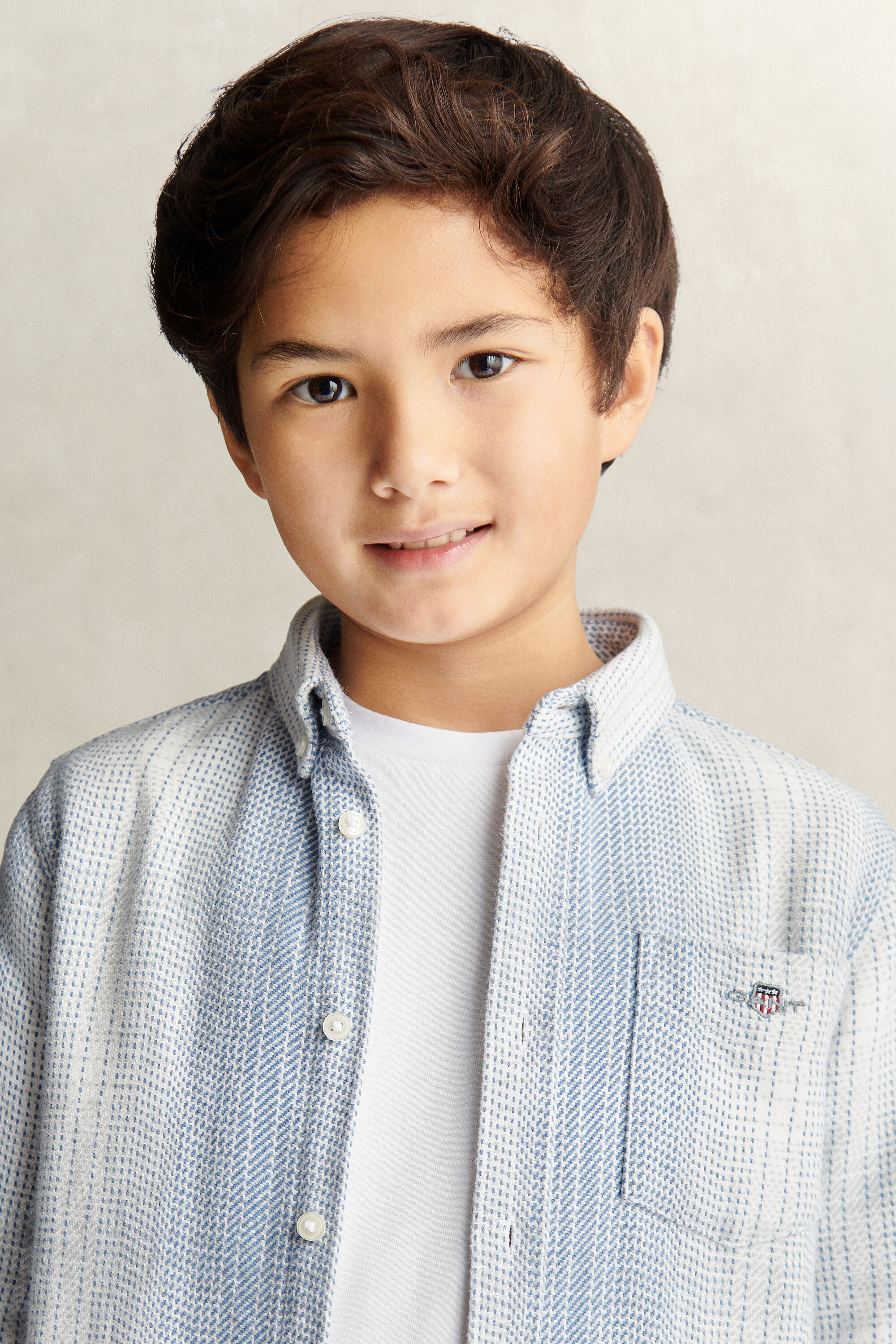 Sobrecamisa com padrão de xadrez Teen Boys