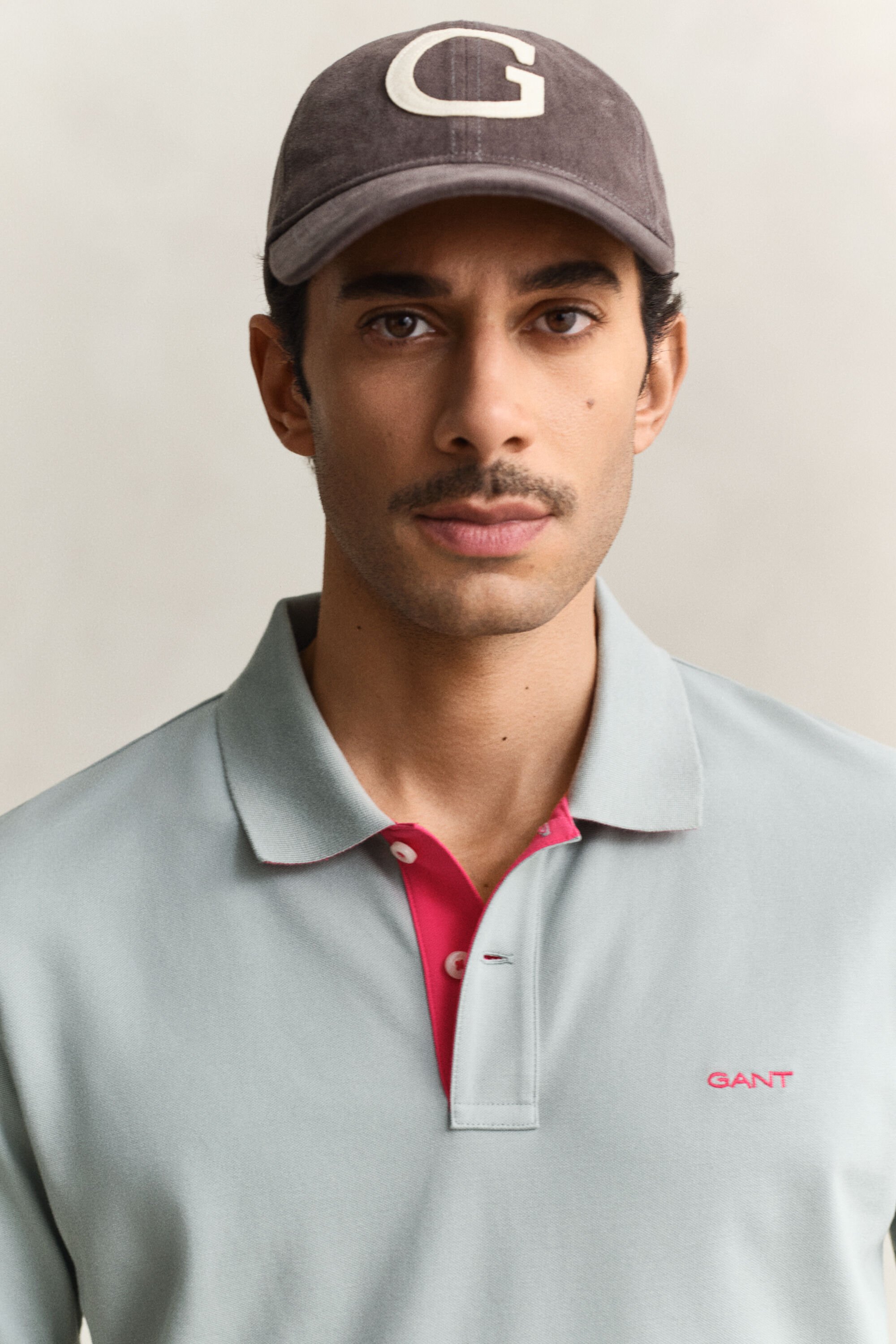 Polo em algodão piqué contrastante