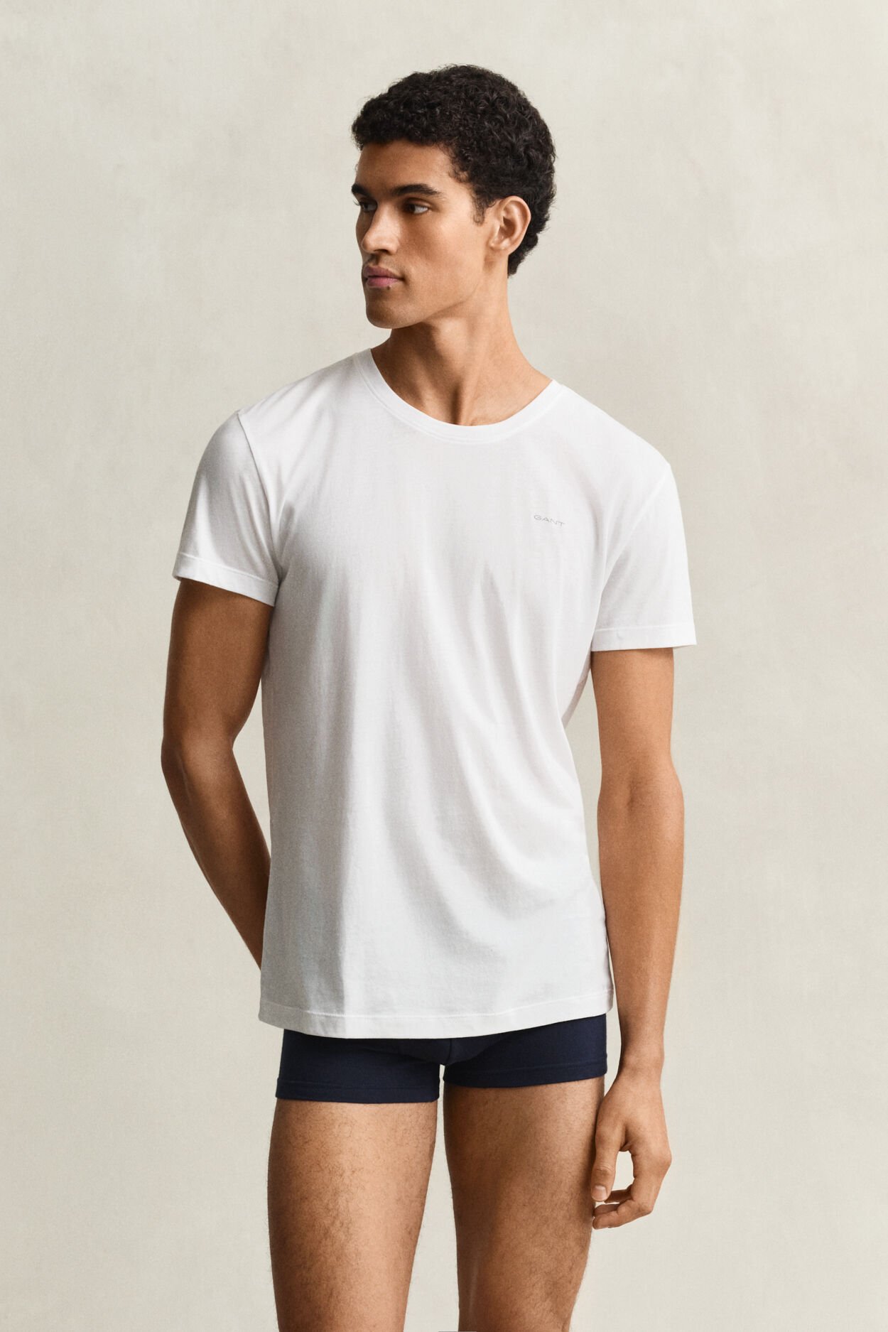 Pack de duas t-shirts com decote redondo