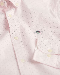 Camisa &agrave;s bolinhas pequenas slim fit