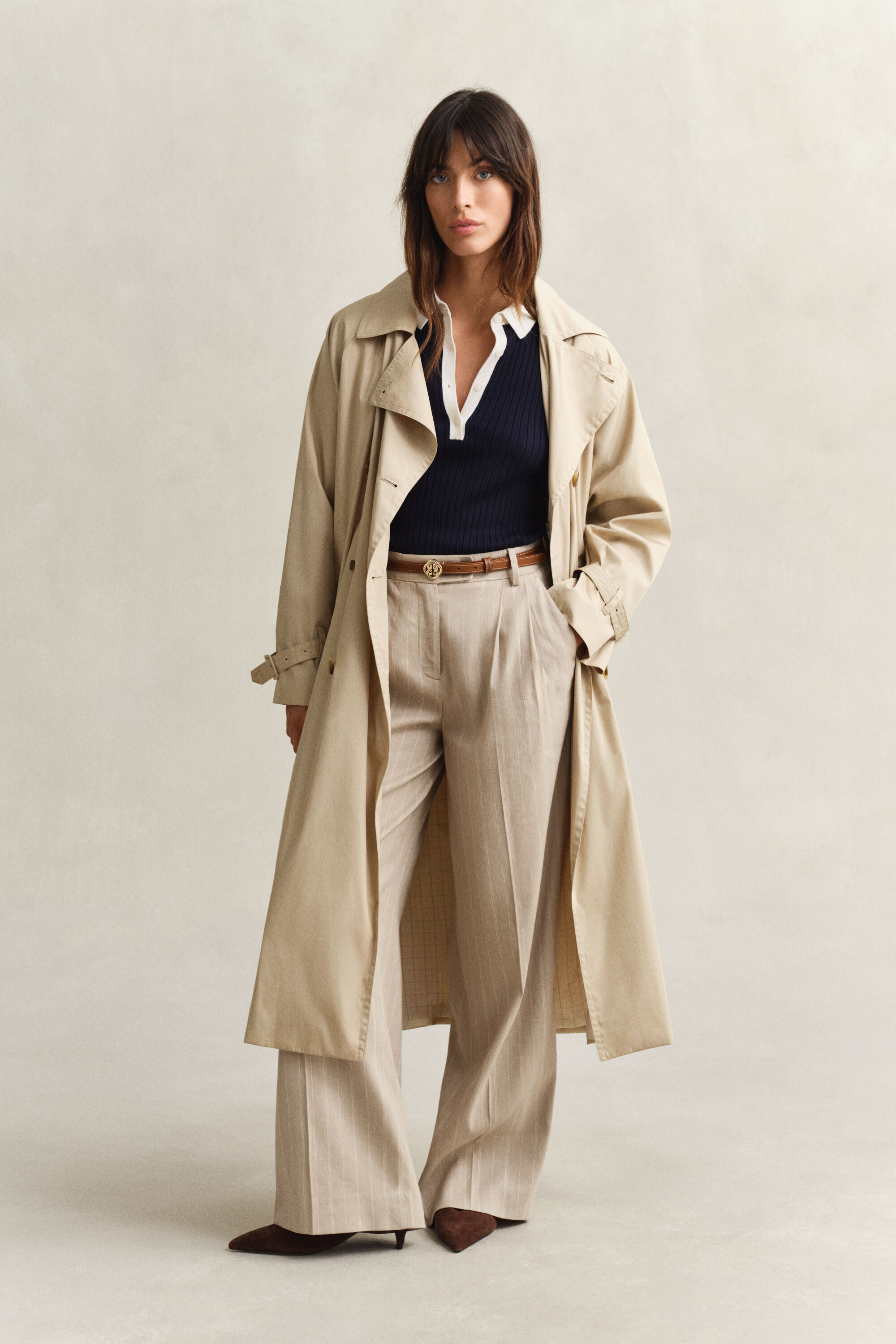 Rugger de manga curta canelado