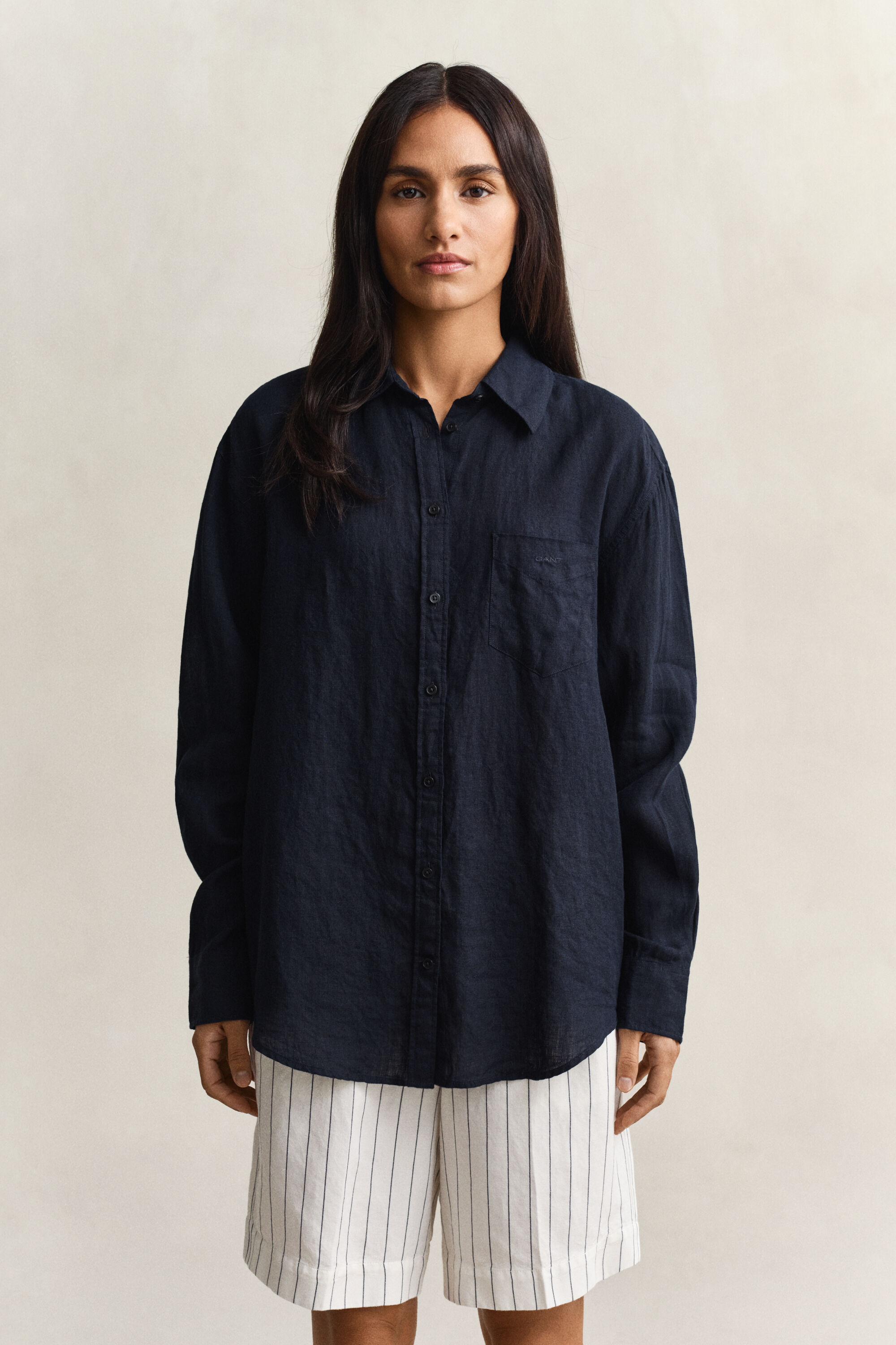 Camisa de linho relaxed fit