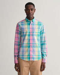 Camisa colorida Madras regular fit