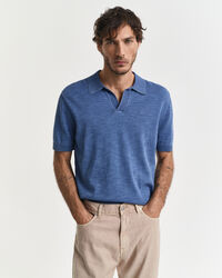 Camisola de malha estilo polo com manga curta Sunfaded