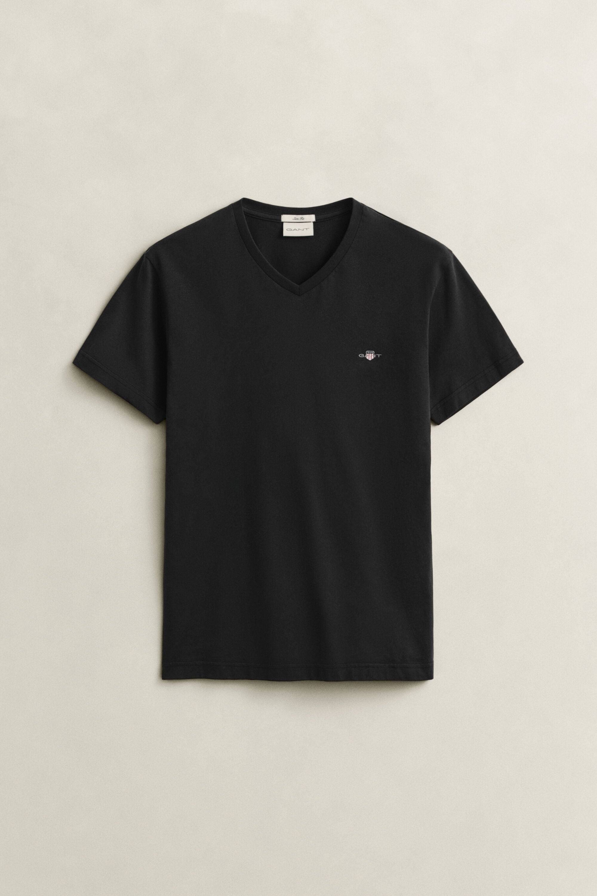 T-shirt com decote em V Shield slim fit