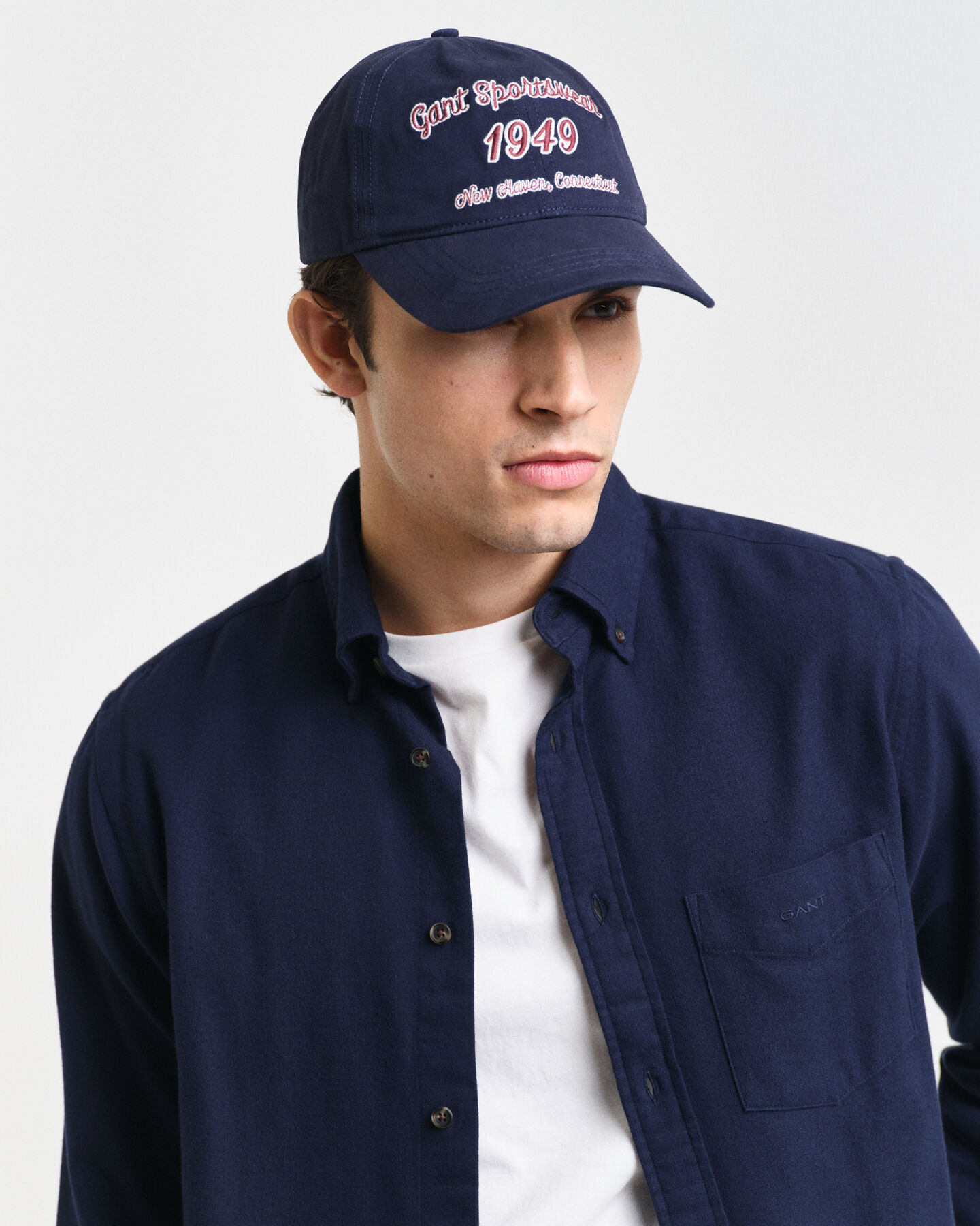 Camisa de flanela com padr&atilde;o espinha de peixe regular fit