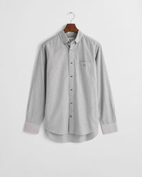 Camisa em popelina às riscas finas Classic regular fit