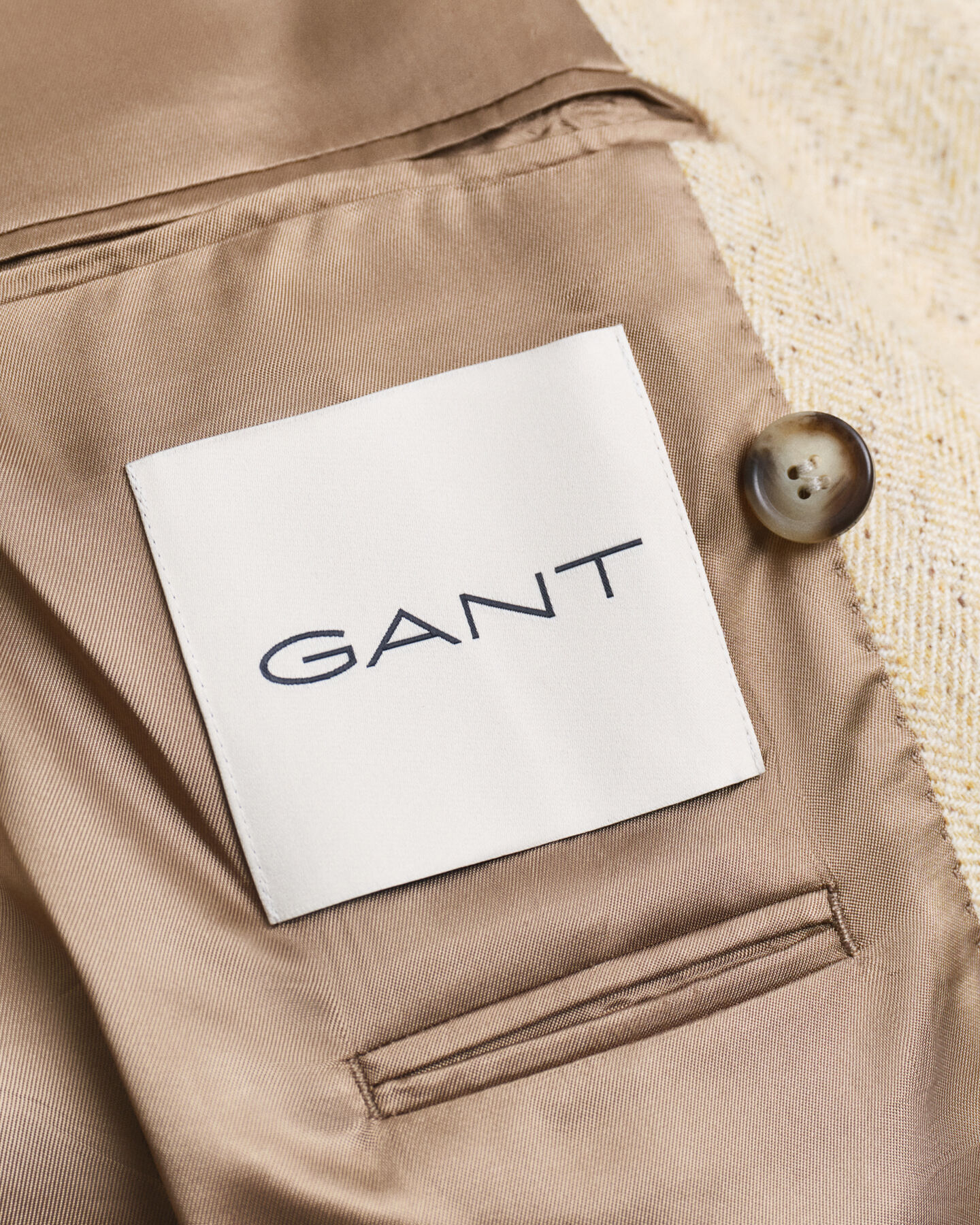 Casaco de fato em malha Nepps com padrão espinha de peixe relaxed fit