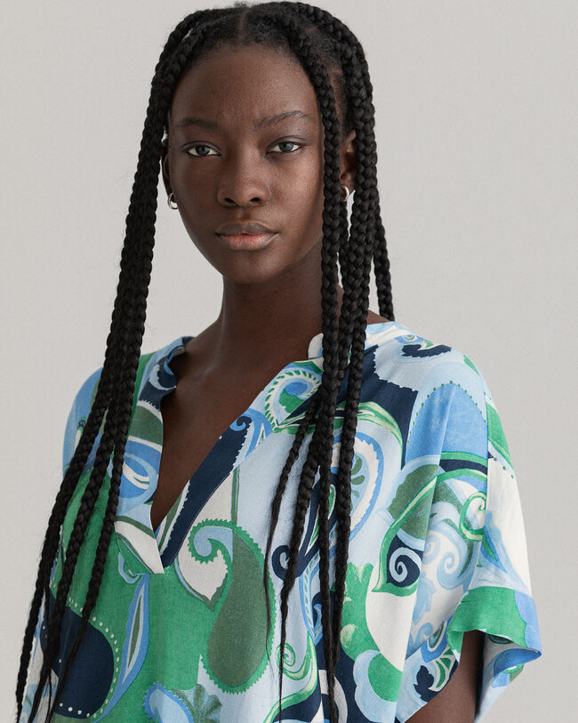 Túnica com padrão paisley