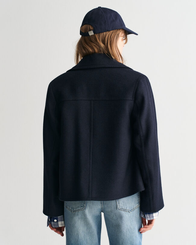 Casaco de marinheiro em lã