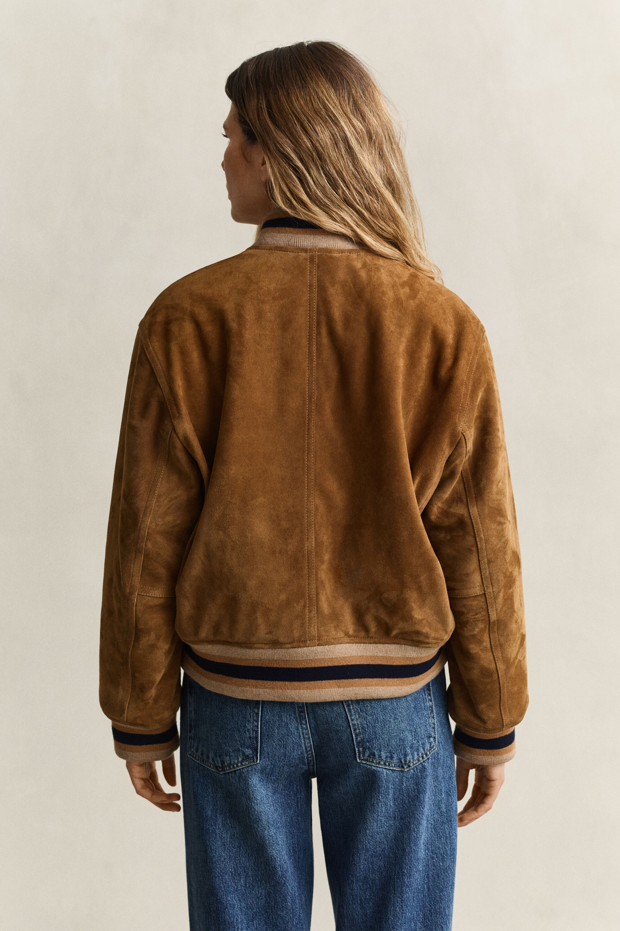 Varsity Jacket em camurça Gant x Yale