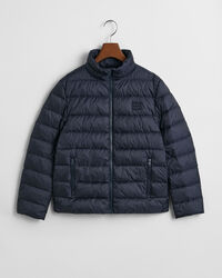 Blusão de penas leve com logótipo