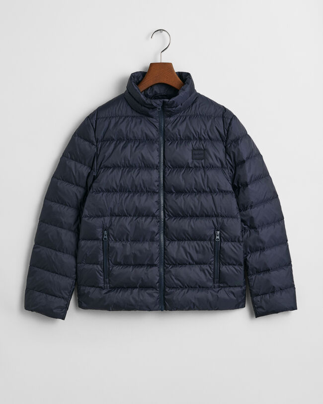 Blusão de penas leve com logótipo
