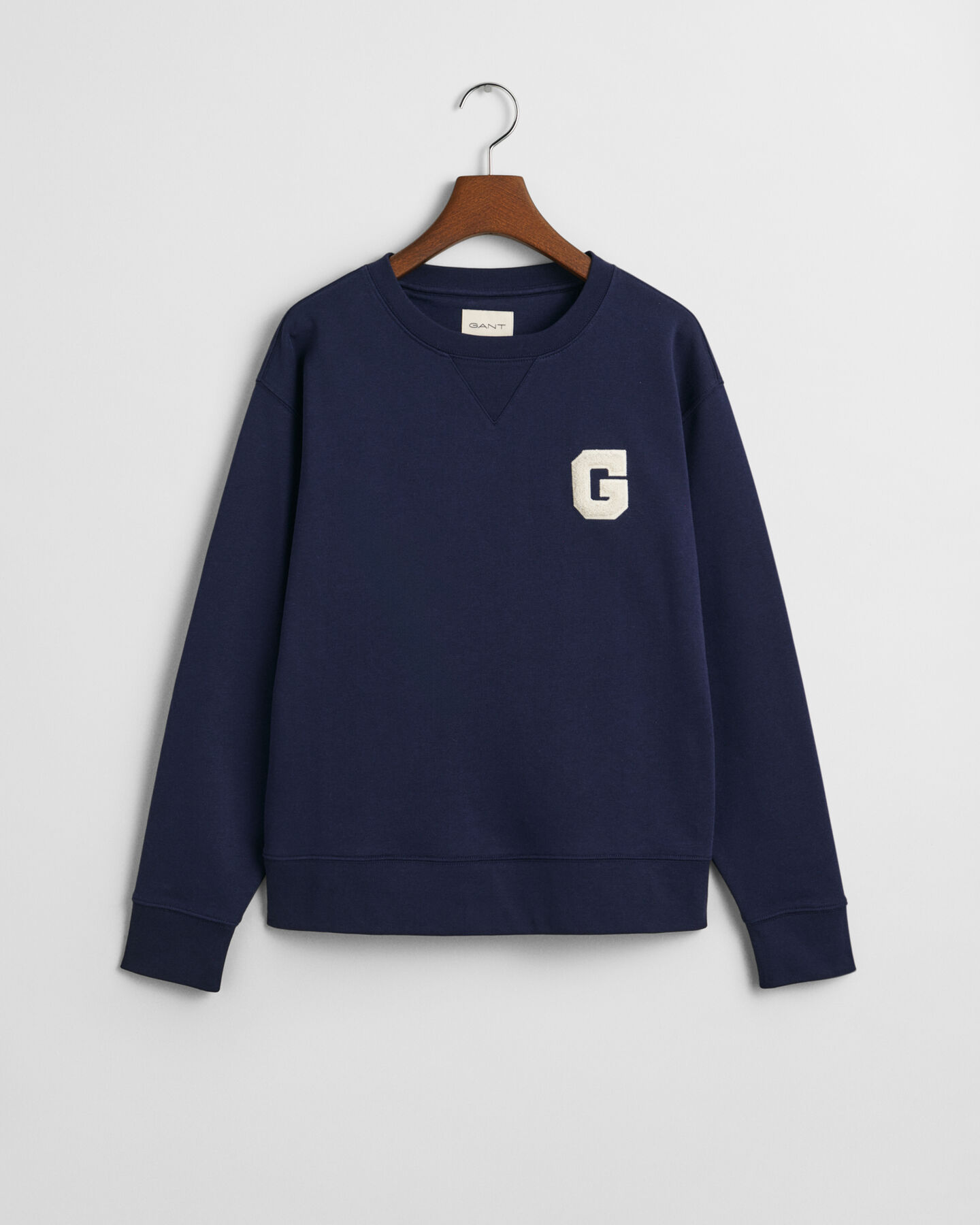 Sweatshirt com decote redondo e emblema G