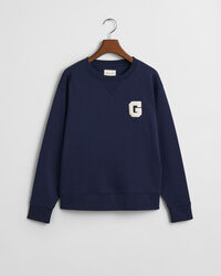 Sweatshirt com decote redondo e emblema G