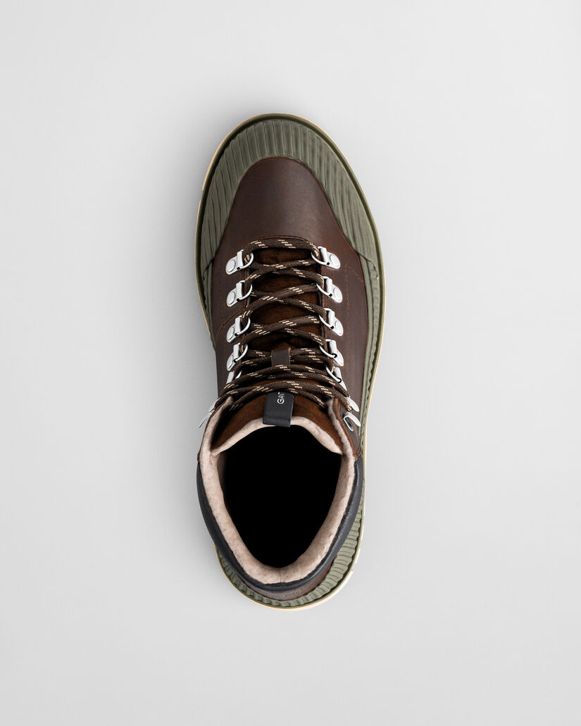 Botas de cano médio em pele Nebrada