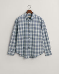 Camisa com padr&atilde;o de xadrez Textured relaxed fit