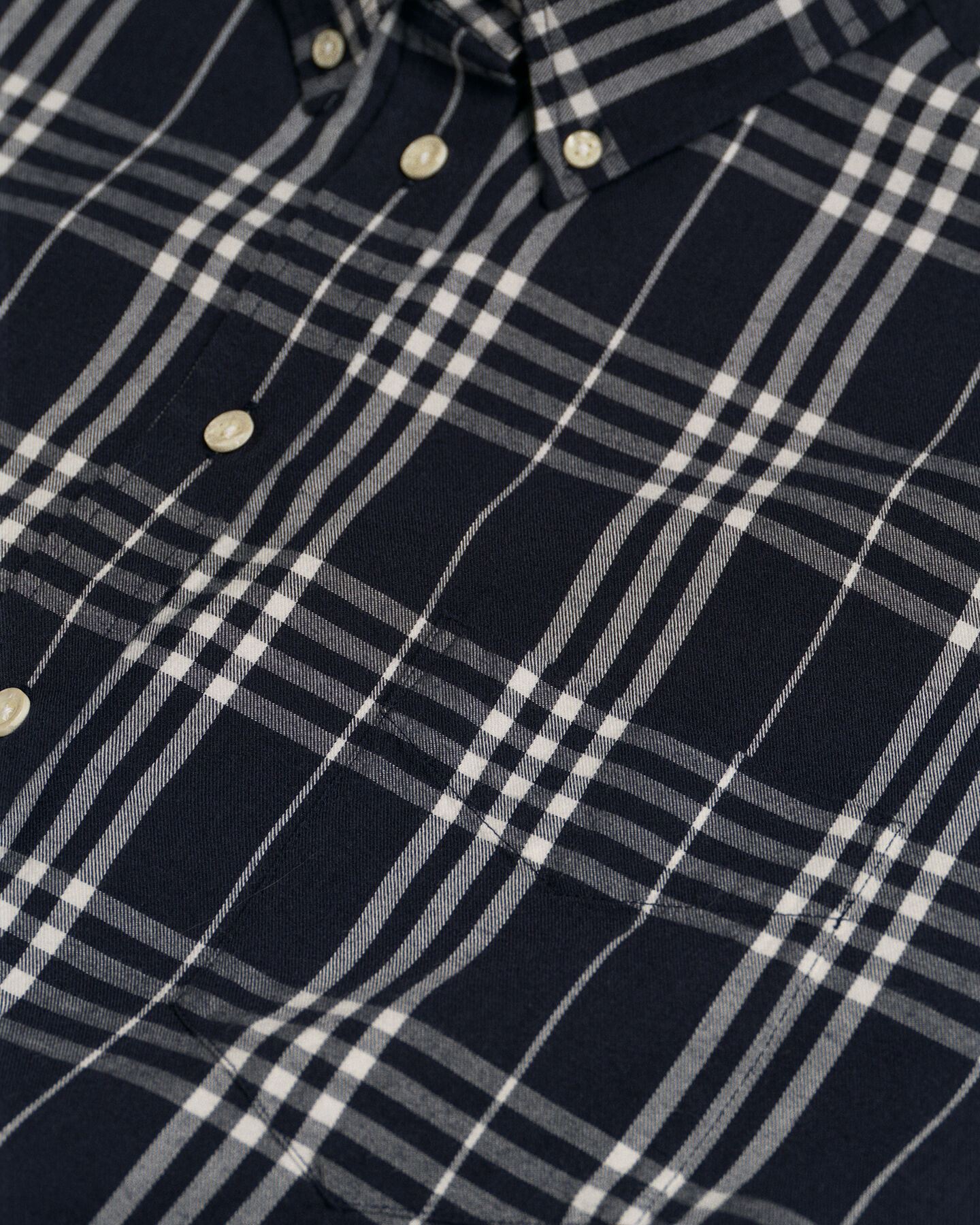 Camisa de flanela com padrão de xadrez relaxed fit