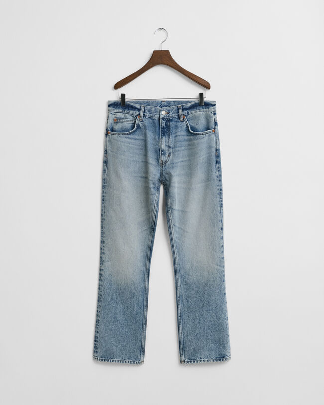 Calças de ganga com lavagem vintage Bootcut