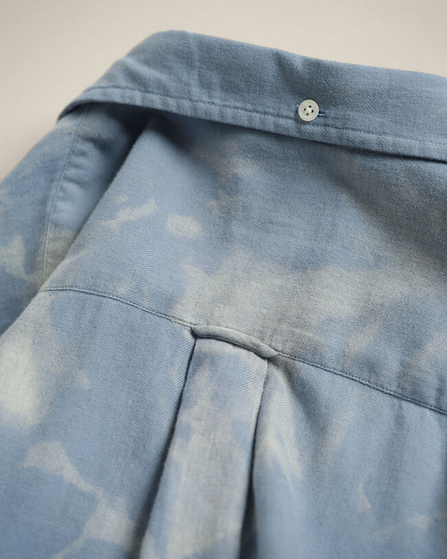 Camisa tye-dye em l&atilde; e algod&atilde;o Wrangler x GANT relaxed fit