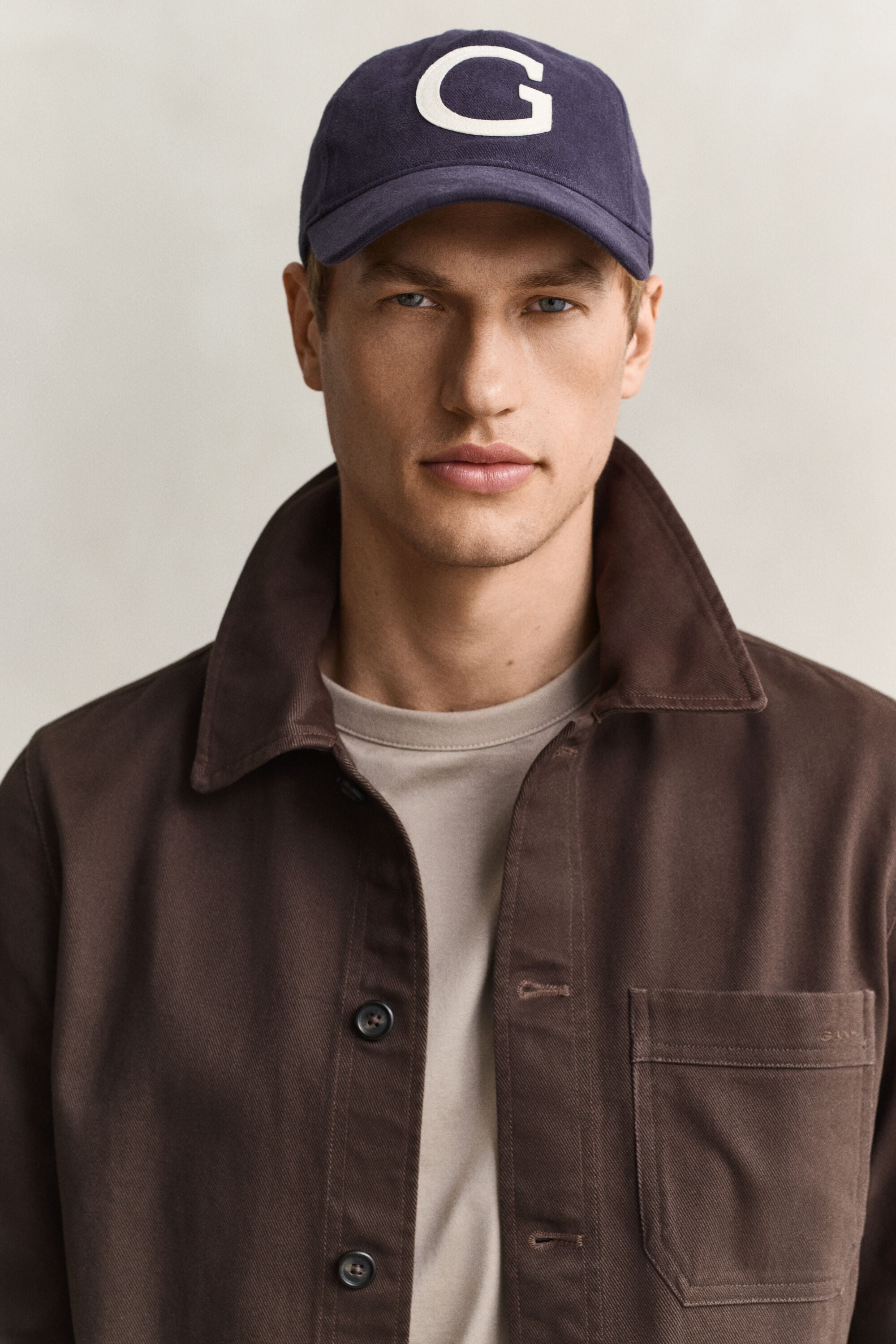 Sobrecamisa em sarja escovada