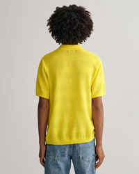 Polo em algodão Textured