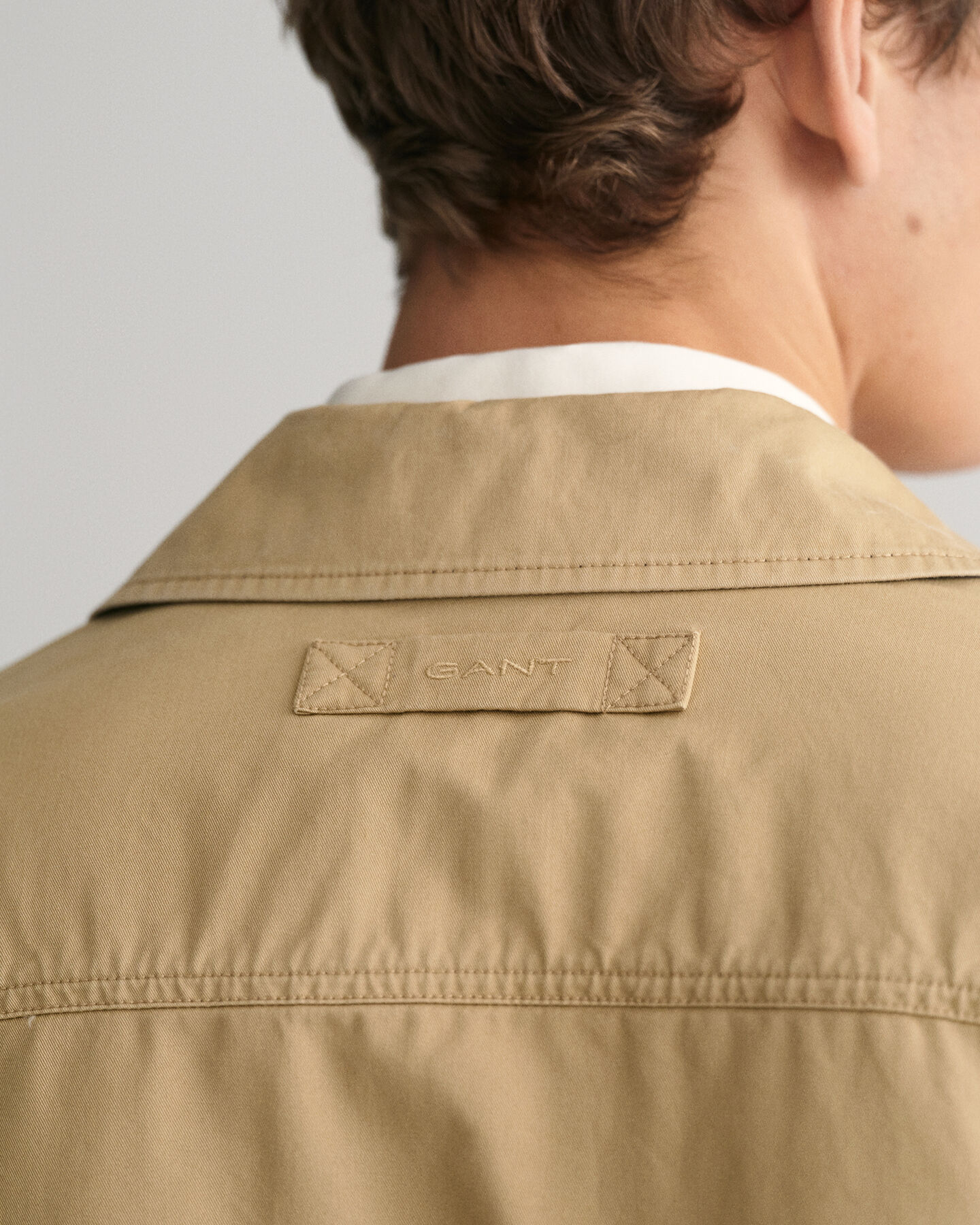 Casaco Windcheater de algodão