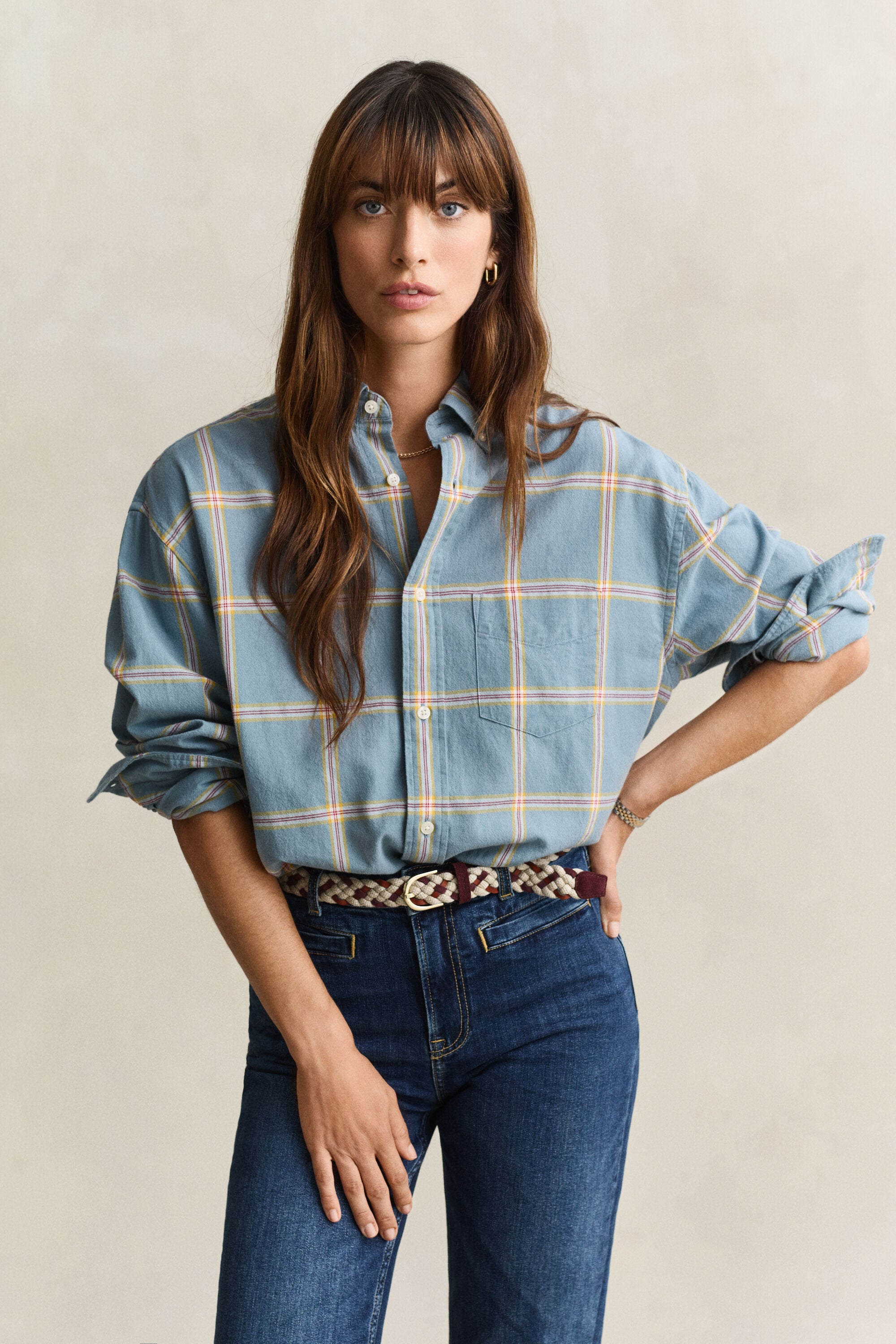 Camisa axadrezada réplica dos anos 60