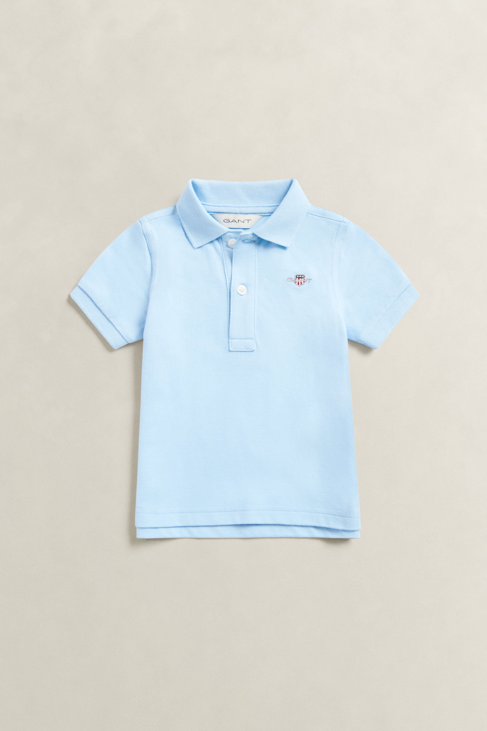 Polo em algodão piqué Shield Kids