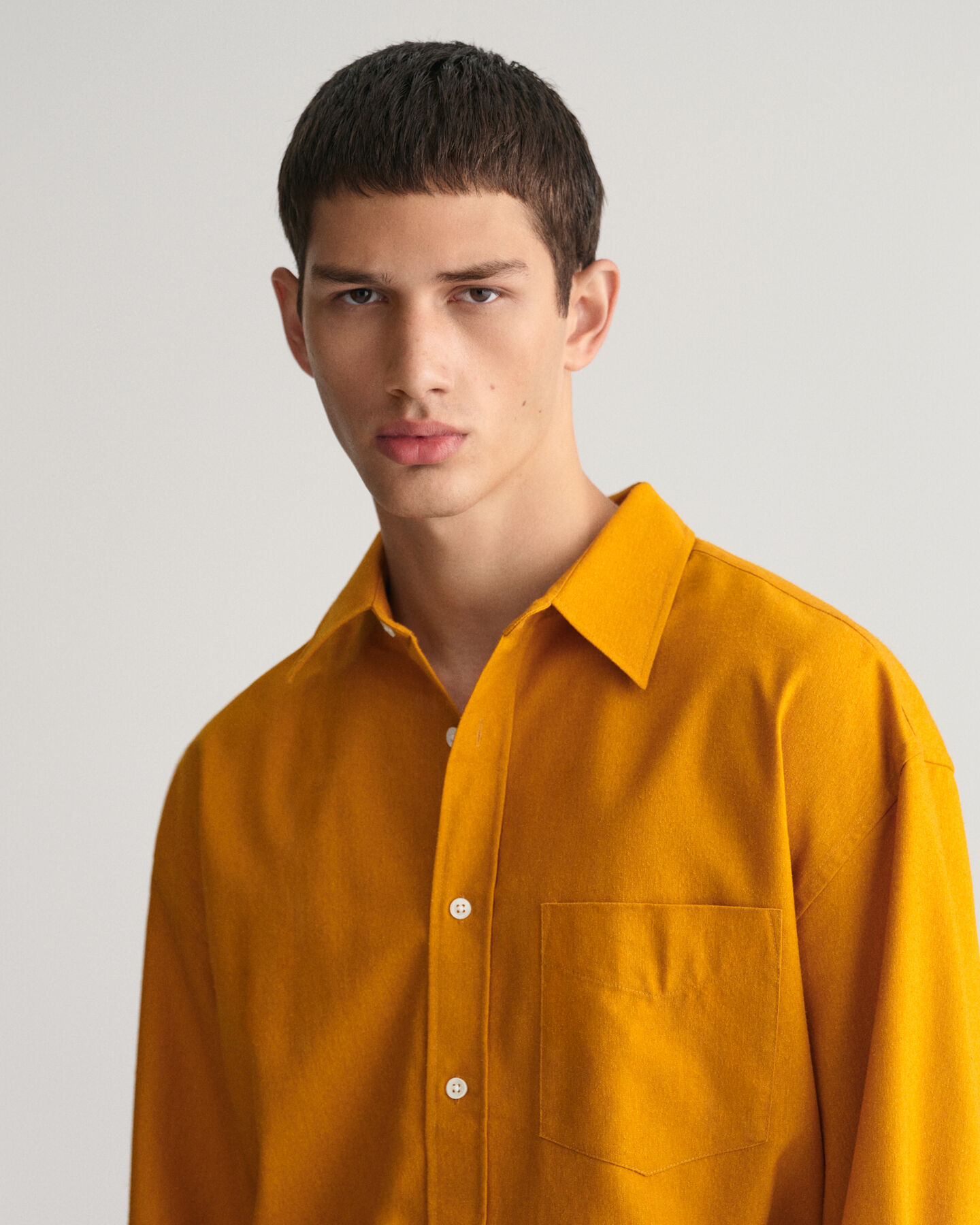 Camisa de seda Wool Nepps oversized