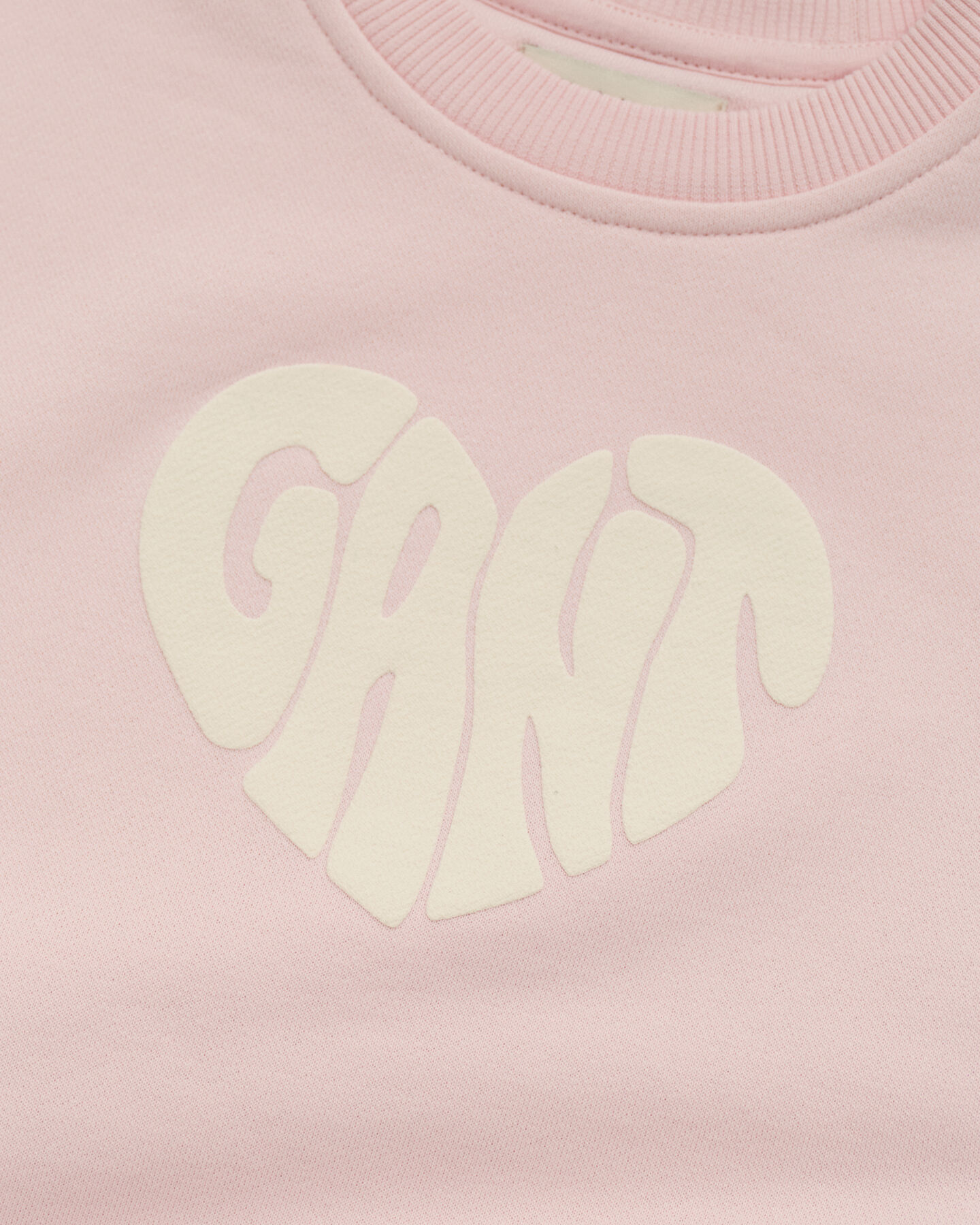 Sweatshirt com decote redondo Heart Graphic Girls