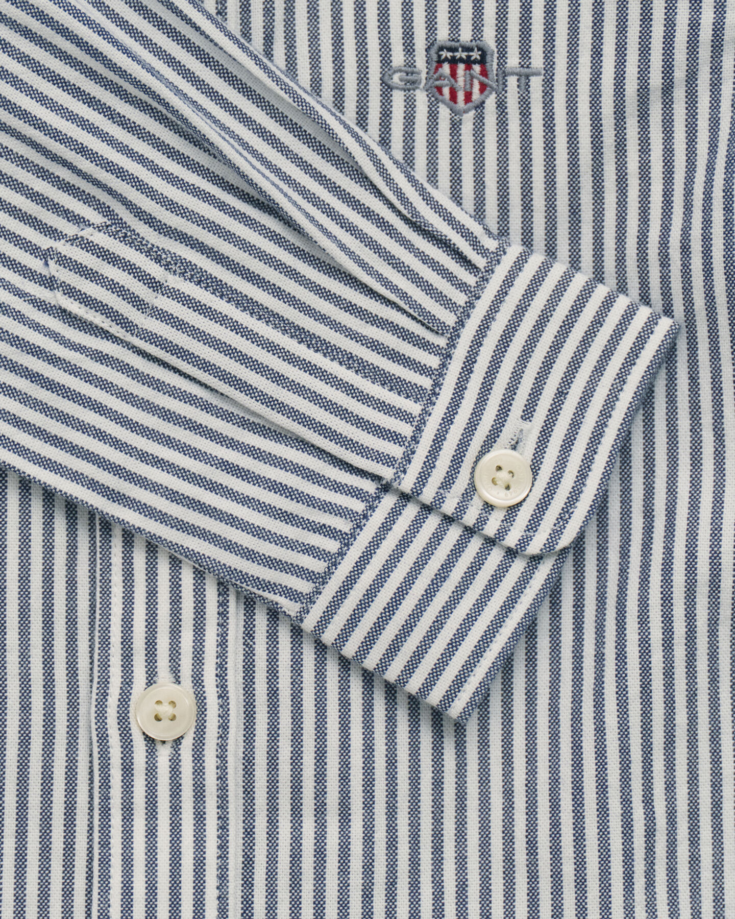Camisa Oxford &agrave;s riscas Baby