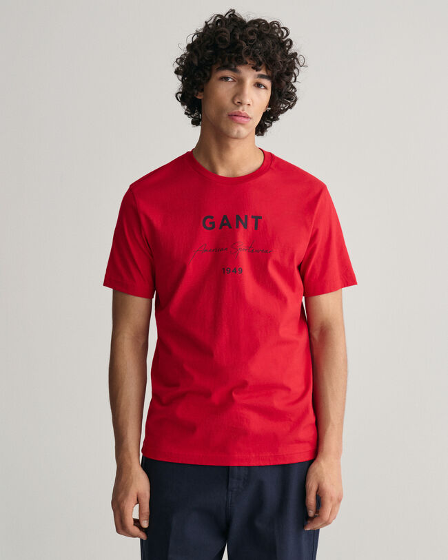 T-shirt com estampado GANT Script Graphic