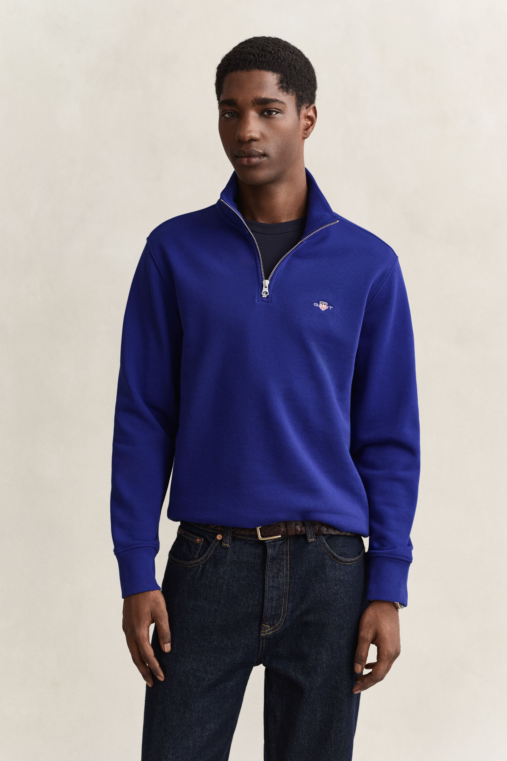 Sweatshirt com meio fecho Shield