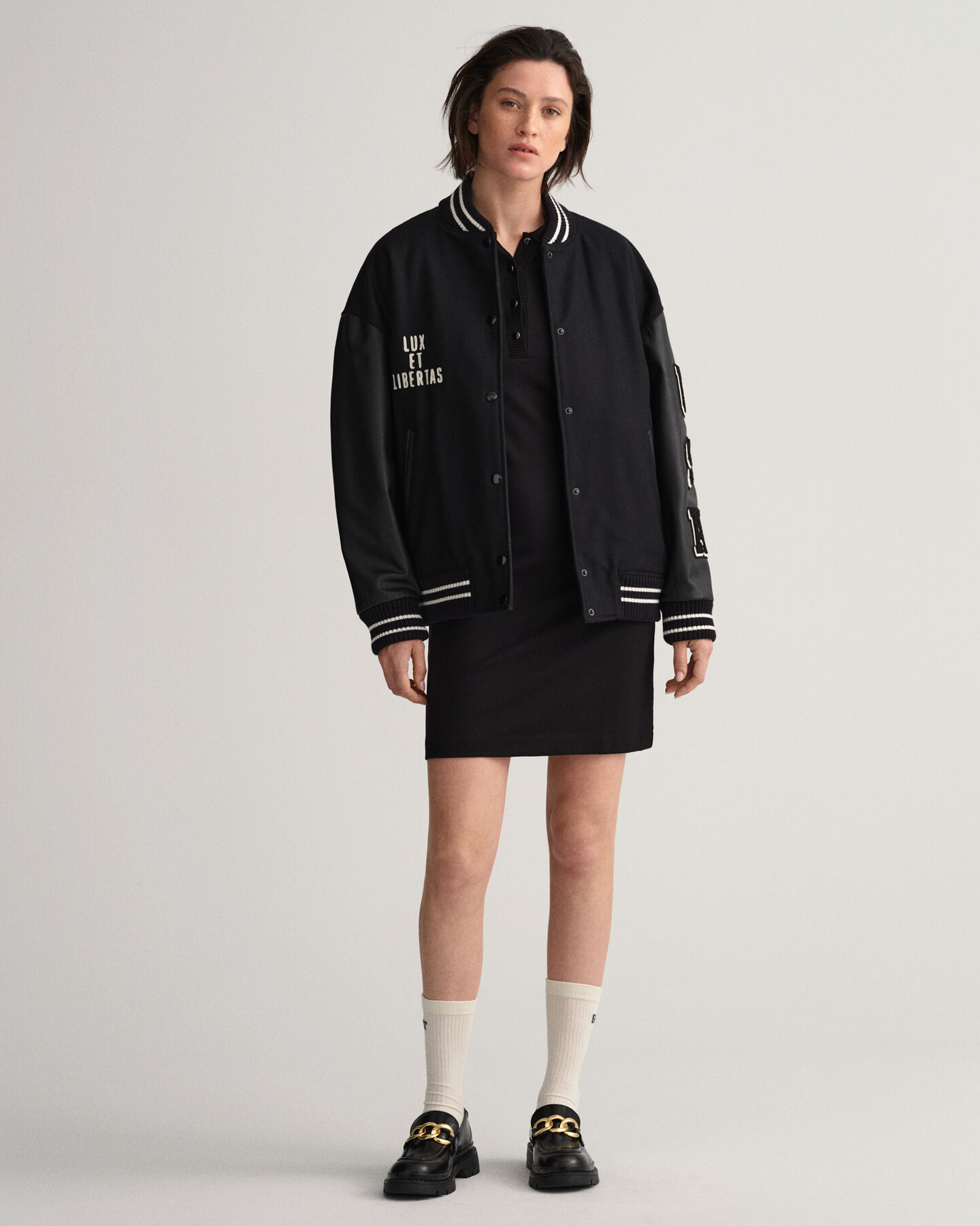 Vestido-polo em jersey