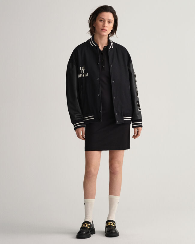 Vestido-polo em jersey