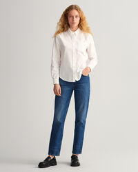 Camisa Oxford tingida regular fit