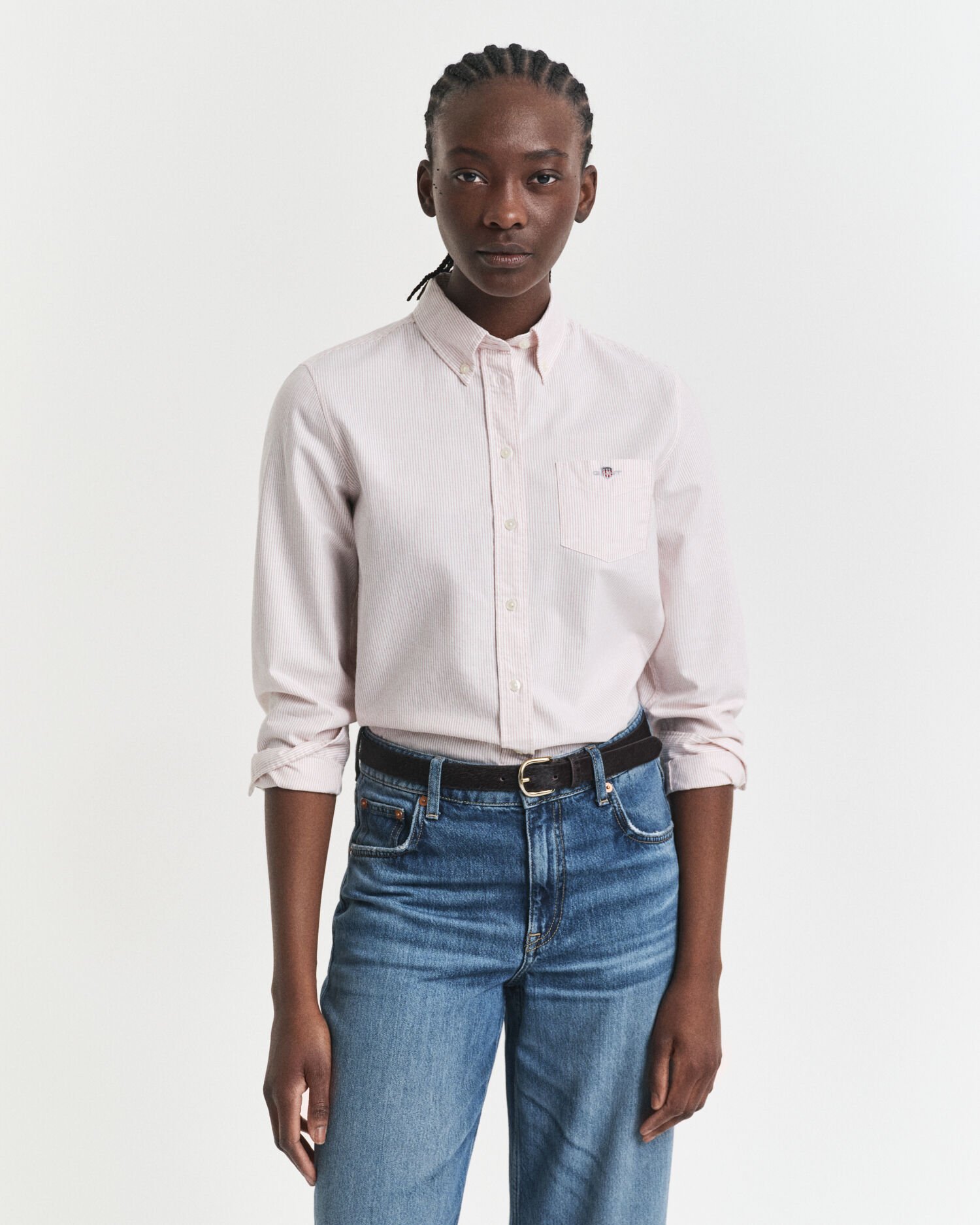 Camisa Oxford às riscas Classic regular fit