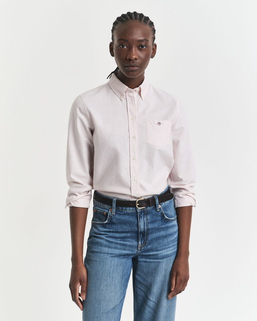 Camisa Oxford às riscas Classic regular fit