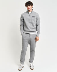 Calças desportivas com grafismo pequeno