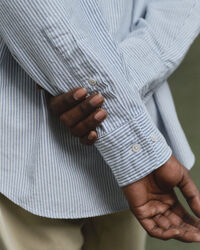 Camisa US Oxford Banker Stripe relaxed fit