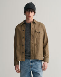 Sobrecamisa em sarja escovada