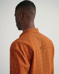 Camisa de algodão com padrão Houndstooth oversized