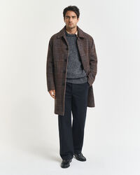 Camisola de malha Nepps com decote redondo em mistura de lã