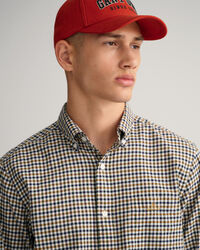 Camisa em sarja gingham regular fit