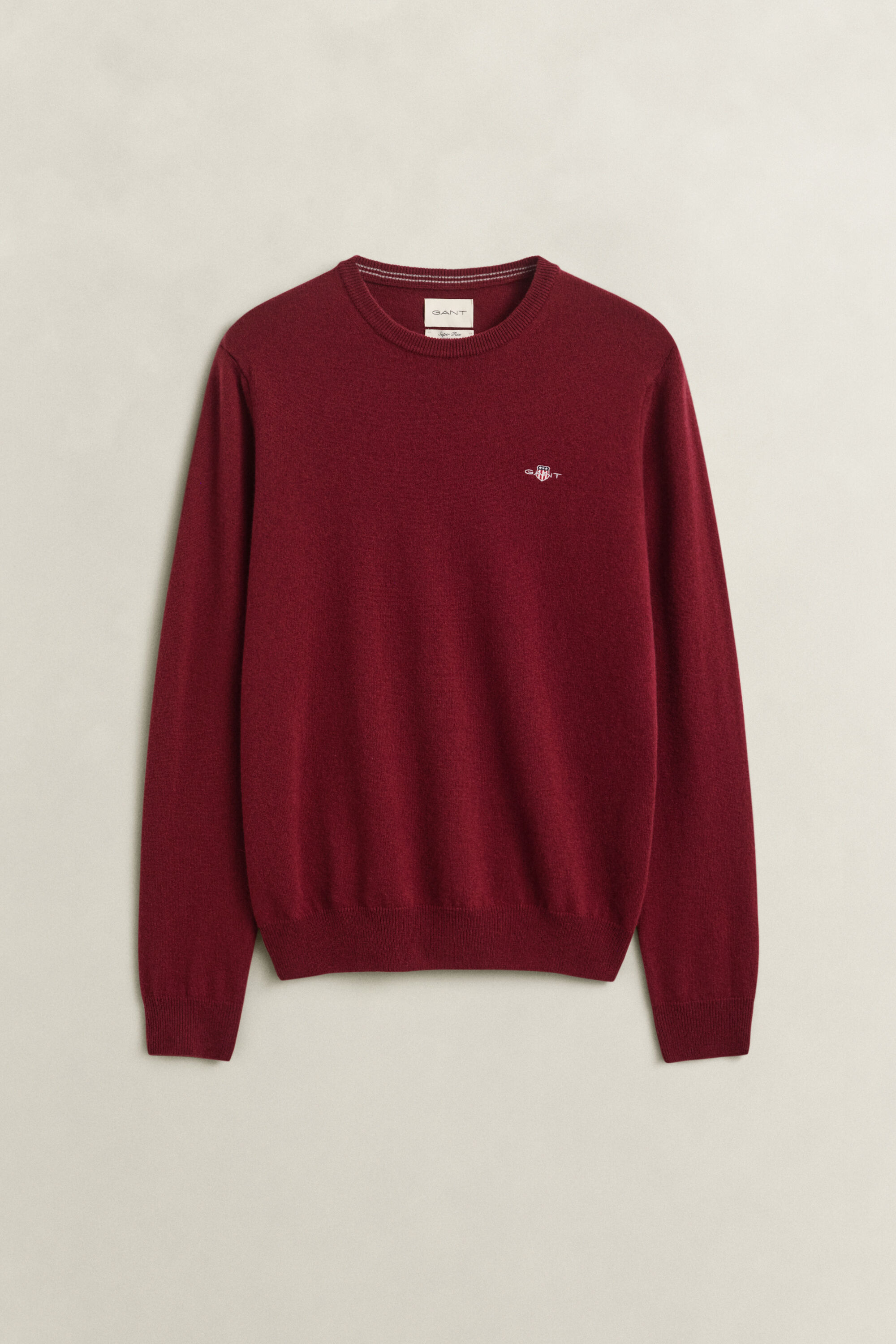 Camisola de malha com decote redondo em lã