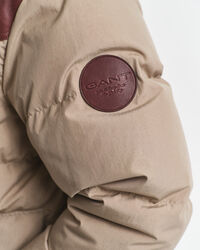 Parka em algodão e penas de ganso