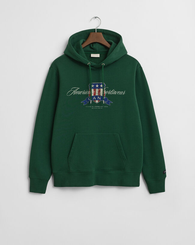 Sweatshirt com capuz Crest Graphic