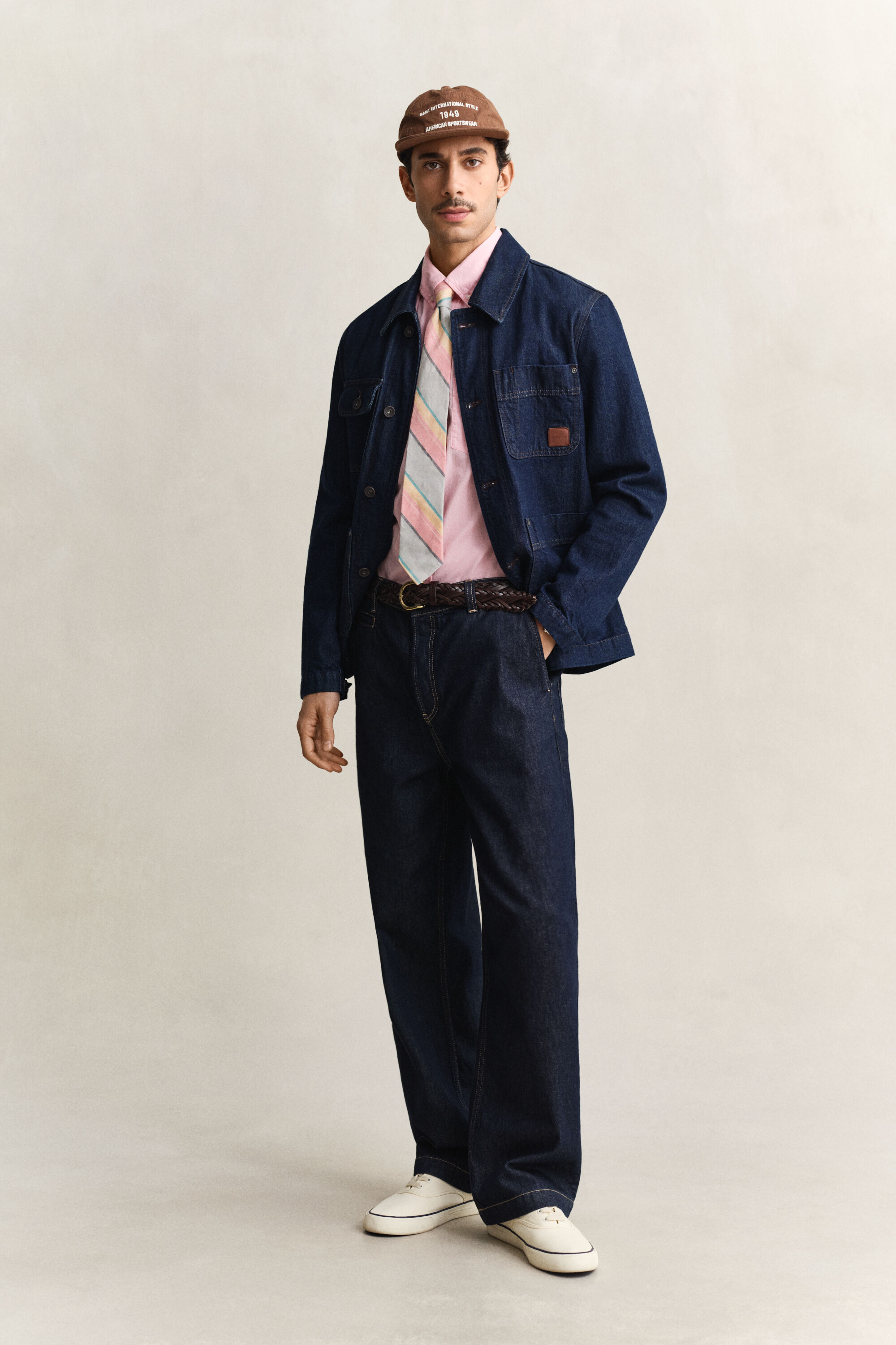 Camisa de manga curta em popelina Classic